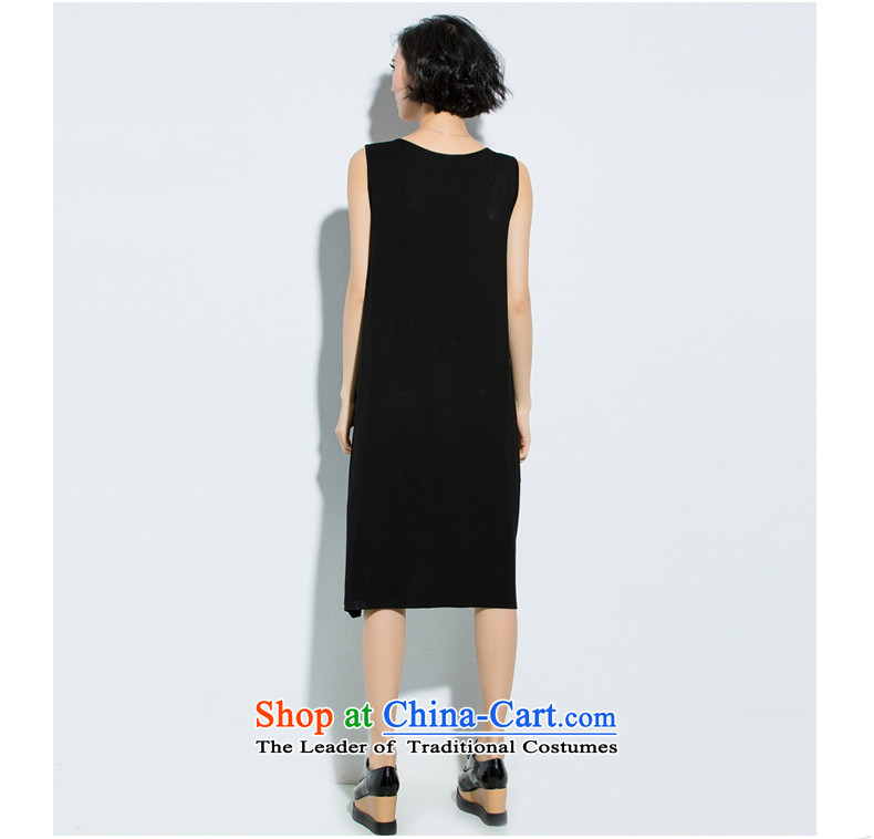 The Eternal-soo to xl women's dresses thick MM2015 summer new products were relaxd thick sister thick, thin graphics wild long skirt on chip dresses Black XL Photo, prices, brand platters! The elections are supplied in the national character of distribution, so action, buy now enjoy more preferential! As soon as possible.