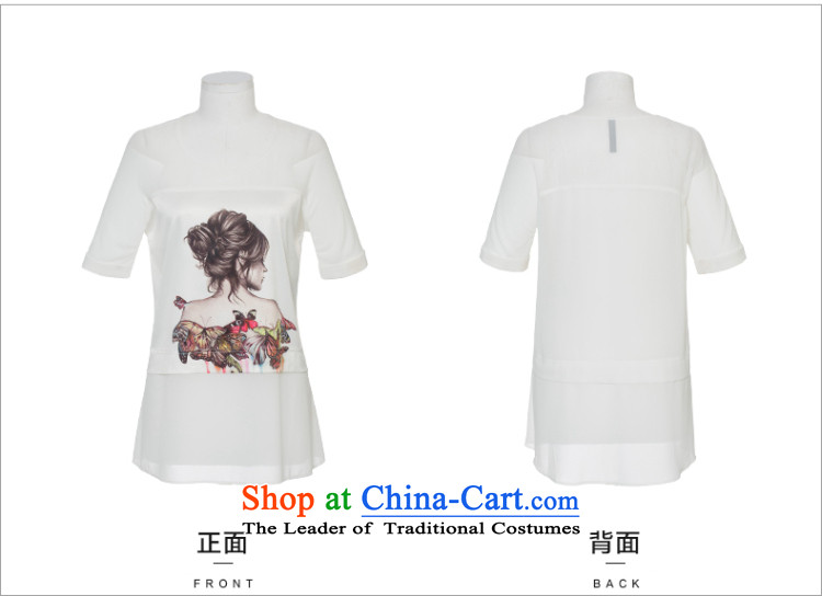 The former Yugoslavia Migdal Code women 2015 Summer new stylish mm thick chiffon stitching figures T-shirt 952153968 3XL white picture, prices, brand platters! The elections are supplied in the national character of distribution, so action, buy now enjoy more preferential! As soon as possible.