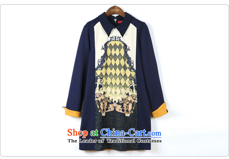 In the autumn of 2015, Pak large new women's dresses thick MM to intensify the relaxd dress map color long-sleeved 7002 2XL paras. 135-145 around 922.747 picture, prices, brand platters! The elections are supplied in the national character of distribution, so action, buy now enjoy more preferential! As soon as possible.