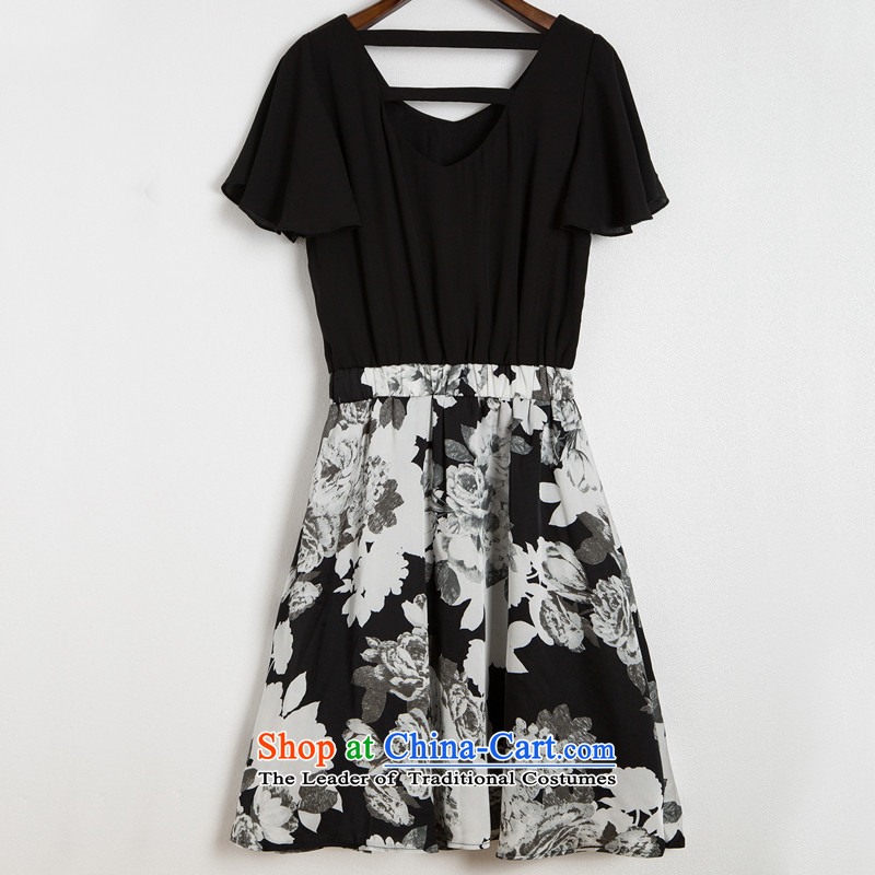 To increase the number of women with thick mm thick snow sister woven dresses stamp Korean recite the summer 2210 thin graphics are decorated in black flower XL, Ian Tune , , , shopping on the Internet