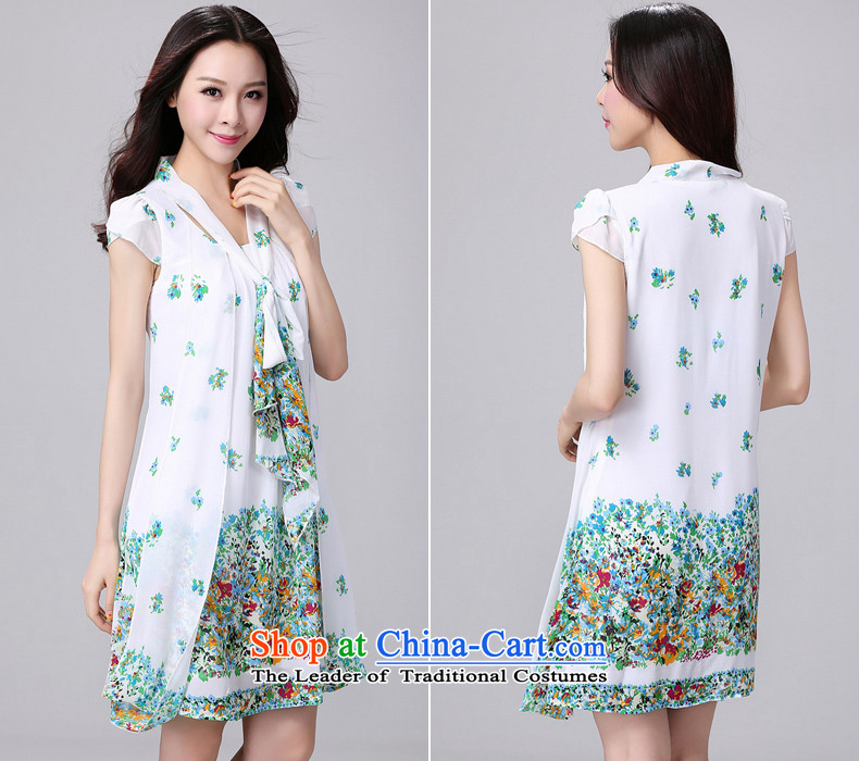 To xl dresses larger female thick mm summer chiffon stamp loose Korean video thin thick sister 2209 white flowers XL Photo, prices, brand platters! The elections are supplied in the national character of distribution, so action, buy now enjoy more preferential! As soon as possible.