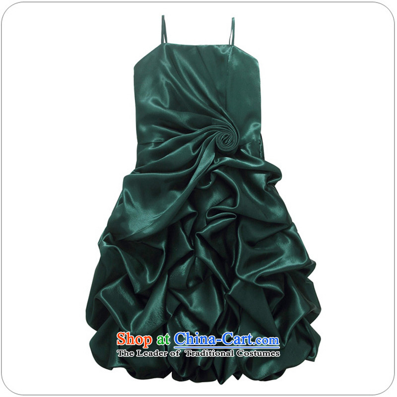 C.o.d. 2015 Summer new stylish Korean video thin dress Sau San straps temperament elegant lanterns skirt host dress dresses are code F green jiran tune , , , shopping on the Internet