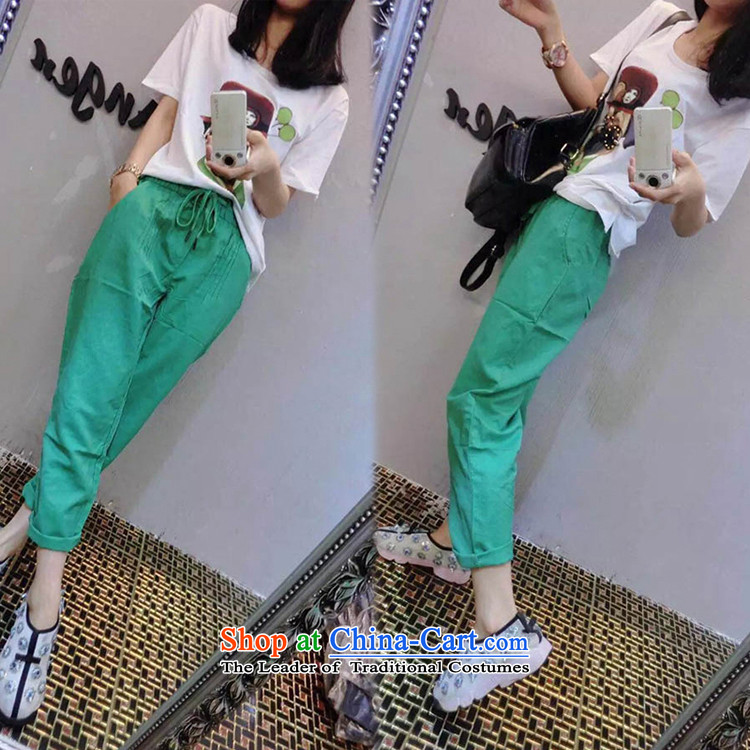 Elizabeth sub-to increase women's summer code new hot soup drill t-shirts figure set thick mm Korean fashion cartoon Top summer plus 9 trousers kit K238 picture color pictures, prices, XXL brand platters! The elections are supplied in the national character of distribution, so action, buy now enjoy more preferential! As soon as possible.
