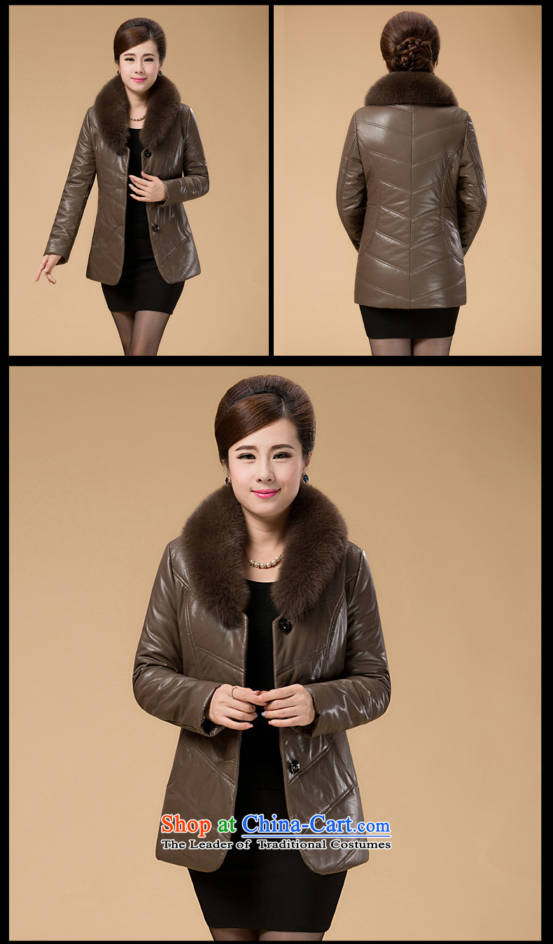 In the number of older women in Haining leather garments long xl fur coat middle-aged female loaded with alpaca wool mother coat cotton coat 8808 Blue 4XL Photo, prices, brand platters! The elections are supplied in the national character of distribution, so action, buy now enjoy more preferential! As soon as possible.