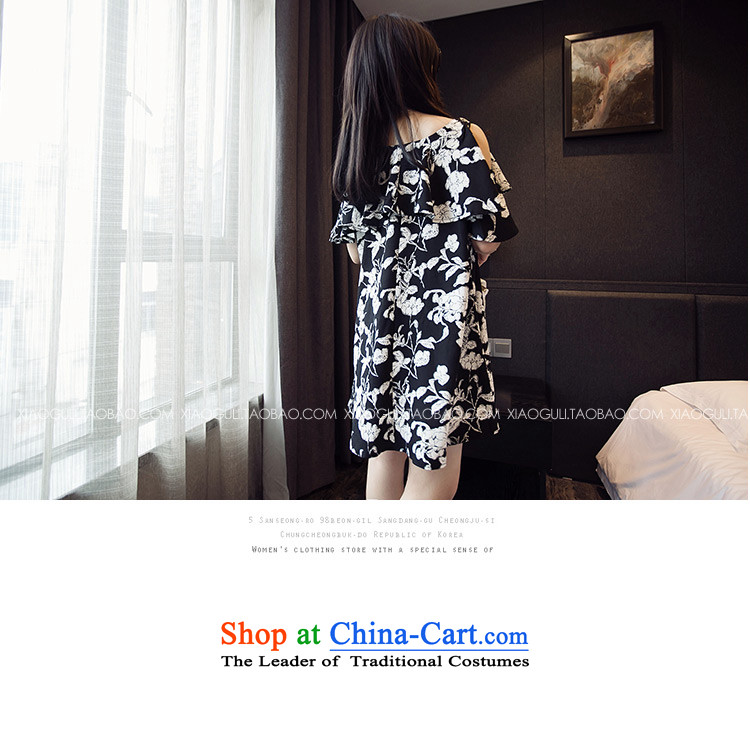Ms 2015 sub-new to increase women's code version korea long bare shoulders suits skirts thick mm summer cotton linen degreee streaks saika short-sleeved dresses flowers XL Photo, prices, brand platters! The elections are supplied in the national character of distribution, so action, buy now enjoy more preferential! As soon as possible.