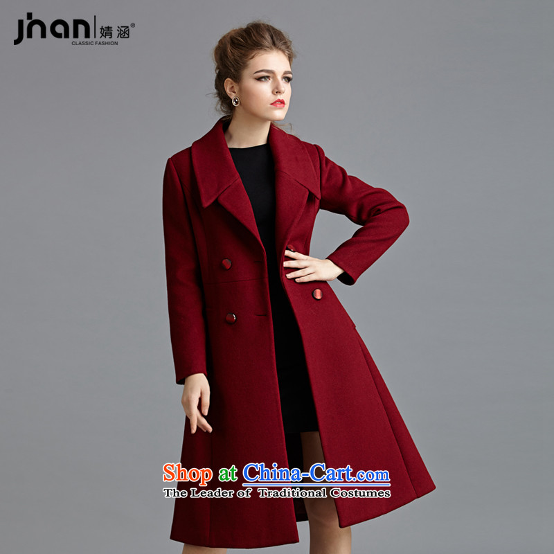 Subsequently covered by 2014 new autumn and winter female a wool coat video thin stylish look of Sau San Mao jacket coat terminal Connie? S, and covered by black (jinghan) , , , shopping on the Internet