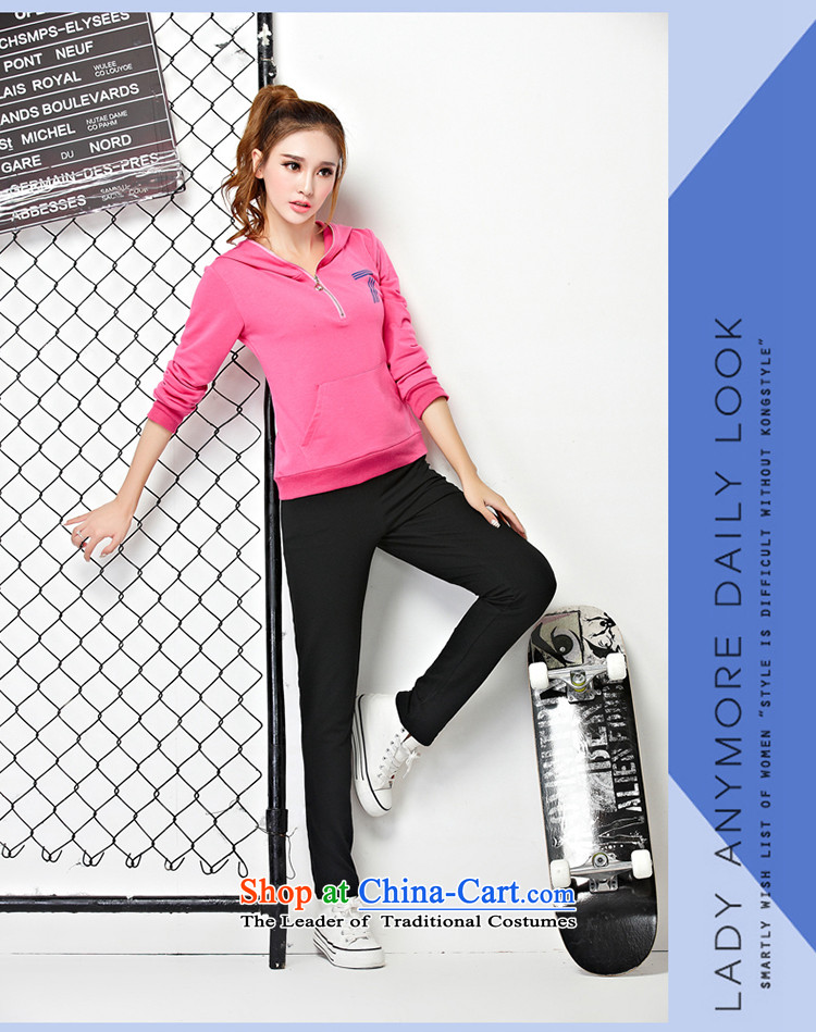 The Autumn Load Kai Jing Wei Yi Kit Korean fashion movement casual wear two kits ZP004 black  L picture, prices, brand platters! The elections are supplied in the national character of distribution, so action, buy now enjoy more preferential! As soon as possible.