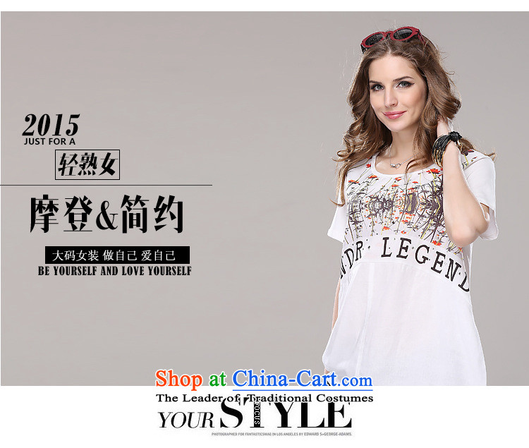  Summer 2015 Elizabeth discipline code women thick MM cotton linen t-shirt to xl cowboy stitching Ms. color T-shirt QME712X- knocked gray and white 2XL Photo, prices, brand platters! The elections are supplied in the national character of distribution, so action, buy now enjoy more preferential! As soon as possible.