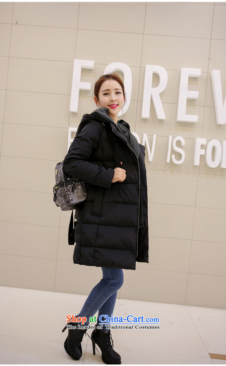 Chino Fumiko larger female winter coat in the female long a zipper knit with cap cotton coat leave two plain black 4XL 165-180 around 922.747 picture, prices, brand platters! The elections are supplied in the national character of distribution, so action, buy now enjoy more preferential! As soon as possible.