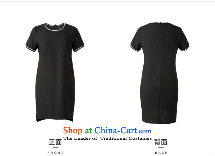 The former Yugoslavia Migdal Code women 2015 Summer new fat mm fashion, long Leisure T-shirt with round collar 952103254 3XL black picture, prices, brand platters! The elections are supplied in the national character of distribution, so action, buy now enjoy more preferential! As soon as possible.