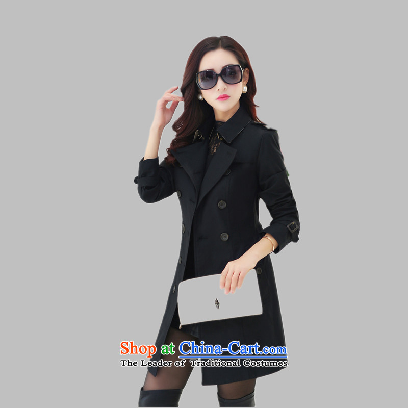 To increase women's code 200 catties windbreaker graphics in Sau San long charm of thin coat thick MM reduced queen aging in spring and autumn 2015 5X extra cardigan black 5XL,JPLS,,, shopping on the Internet
