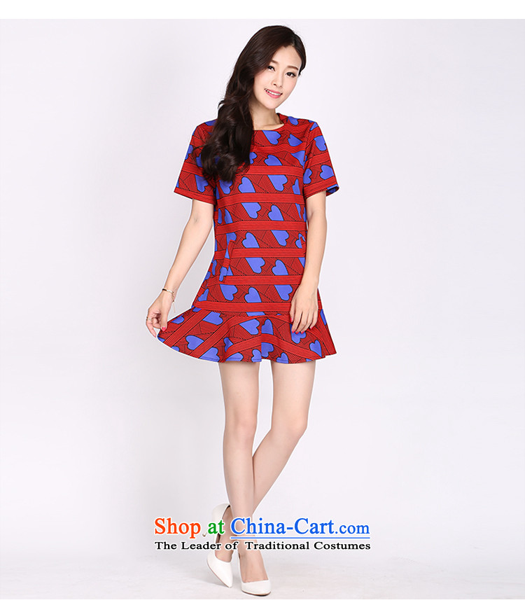 Shani Flower Lo 200 catties larger women's summer thick, thin, Hin xlarge thick sister dresses 2,223 Red 4XL Photo, prices, brand platters! The elections are supplied in the national character of distribution, so action, buy now enjoy more preferential! As soon as possible.