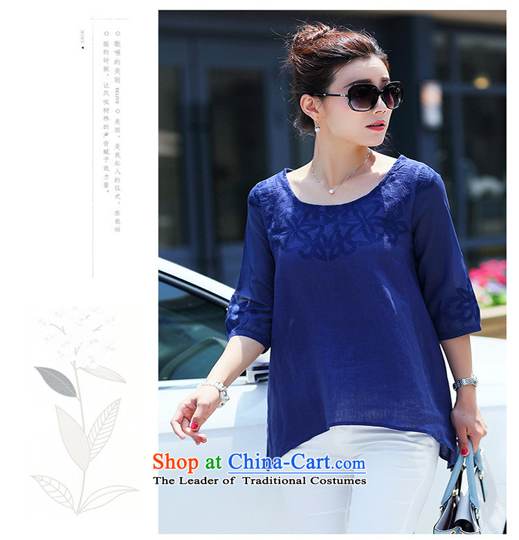 For the people by 2015 Summer Doi new cotton linen t-shirt female short-sleeved blouses and large middle-aged moms loose blouses female pink L picture, prices, brand platters! The elections are supplied in the national character of distribution, so action, buy now enjoy more preferential! As soon as possible.