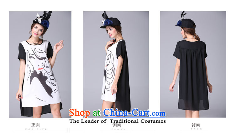 Elizabeth 2015 ultra high discipline Code women's summer new liberal thick mm video thin xlarge chiffon short-sleeved A Skirt SN-3696- white L picture, prices, brand platters! The elections are supplied in the national character of distribution, so action, buy now enjoy more preferential! As soon as possible.