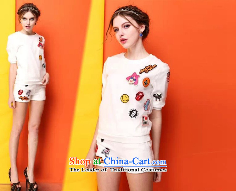 The results of the 2015 loose video thin xl Sport Summer thick mm cartoon short-sleeved T-shirt stamp + shorts casual clothing two Kit 602 white 3XL picture, prices, brand platters! The elections are supplied in the national character of distribution, so action, buy now enjoy more preferential! As soon as possible.