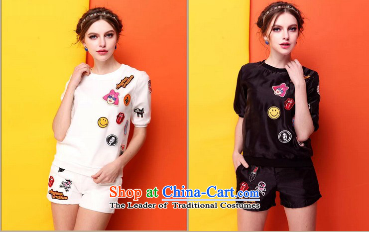 The results of the 2015 loose video thin xl Sport Summer thick mm cartoon short-sleeved T-shirt stamp + shorts casual clothing two Kit 602 white 3XL picture, prices, brand platters! The elections are supplied in the national character of distribution, so action, buy now enjoy more preferential! As soon as possible.