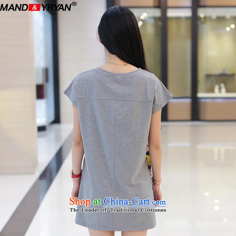 Mantile en code T-shirts for summer short-sleeved round-neck collar Stamp front stub does not long after the rules a t-shirt /MDR1799 XL110-130 figure around 922.747, mantile mandyryan Eun () , , , shopping on the Internet