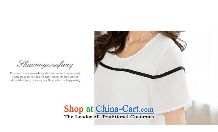 The interpolator auspicious 2015 to increase the number of women with new summer thick mm loose video thin leisure vocational short-sleeved T-shirt chiffon Netherlands shirt X5565 White XL Photo, prices, brand platters! The elections are supplied in the national character of distribution, so action, buy now enjoy more preferential! As soon as possible.