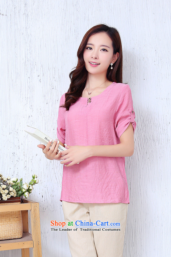 El-ju Yee Nga thick sister summer larger female cotton linen T-shirt + Capri two kits YJ0261 RED XXL picture, prices, brand platters! The elections are supplied in the national character of distribution, so action, buy now enjoy more preferential! As soon as possible.