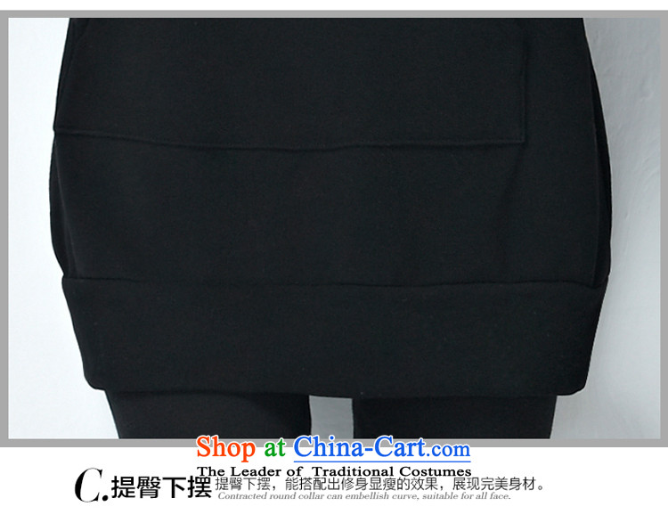 Rui Mei to 2015 to increase the number of women in autumn and winter sport and leisure new plus lint-free sweater Kit Letter stamp loose video two kits Y1340 thin black 3XL picture, prices, brand platters! The elections are supplied in the national character of distribution, so action, buy now enjoy more preferential! As soon as possible.