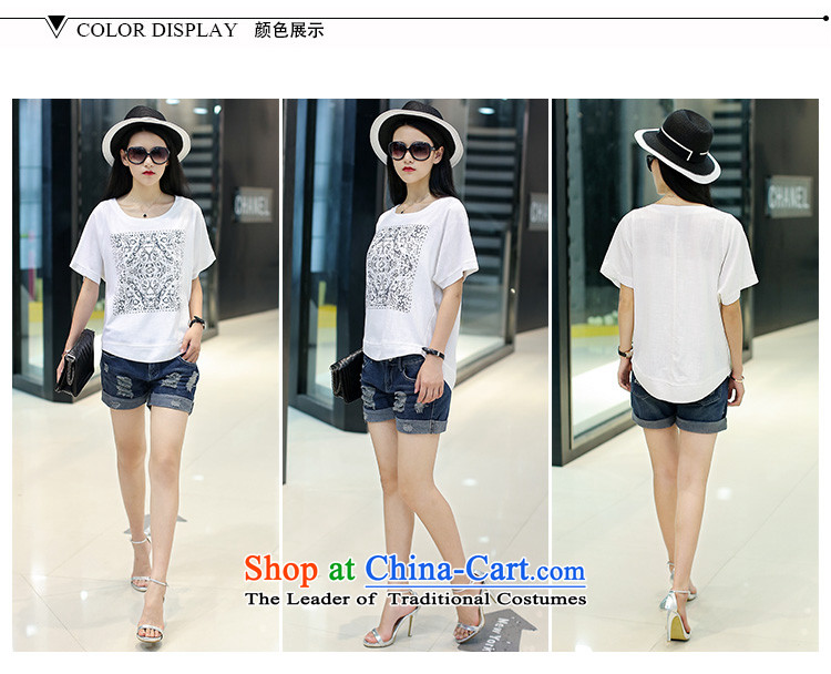 Mantile en Code women's summer round-neck collar stamp short-sleeved T-shirt thick MM THIN loose coat graphics MDR1633 2,005 XXL135-145 around 922.747 picture, prices, brand platters! The elections are supplied in the national character of distribution, so action, buy now enjoy more preferential! As soon as possible.