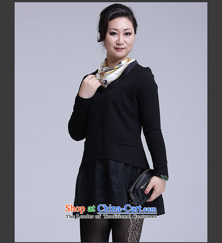 The new 2015 Fall/Winter Collections for larger female Korean to intensify the mother two kits dresses long-sleeved loose knitting thick expertise Sau San sister short skirt black S-36 forming the picture, prices, brand platters! The elections are supplied in the national character of distribution, so action, buy now enjoy more preferential! As soon as possible.