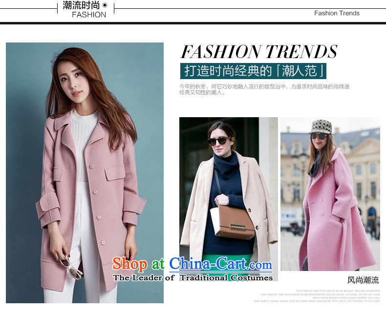 Barbara Euro 2015 Autumn New Pure Wool double-side coats manually long hair that Ms. jacket and pink M picture, prices, brand platters! The elections are supplied in the national character of distribution, so action, buy now enjoy more preferential! As soon as possible.