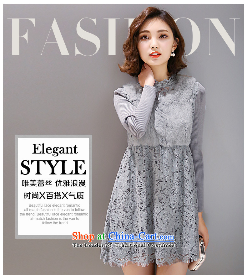 To Van Gogh figure for autumn and winter 2015 Korean version of large numbers of ladies thick sister plus extra thick solid relaxd lint-free dresses D8008 gray color pictures, prices, XXXL brand platters! The elections are supplied in the national character of distribution, so action, buy now enjoy more preferential! As soon as possible.