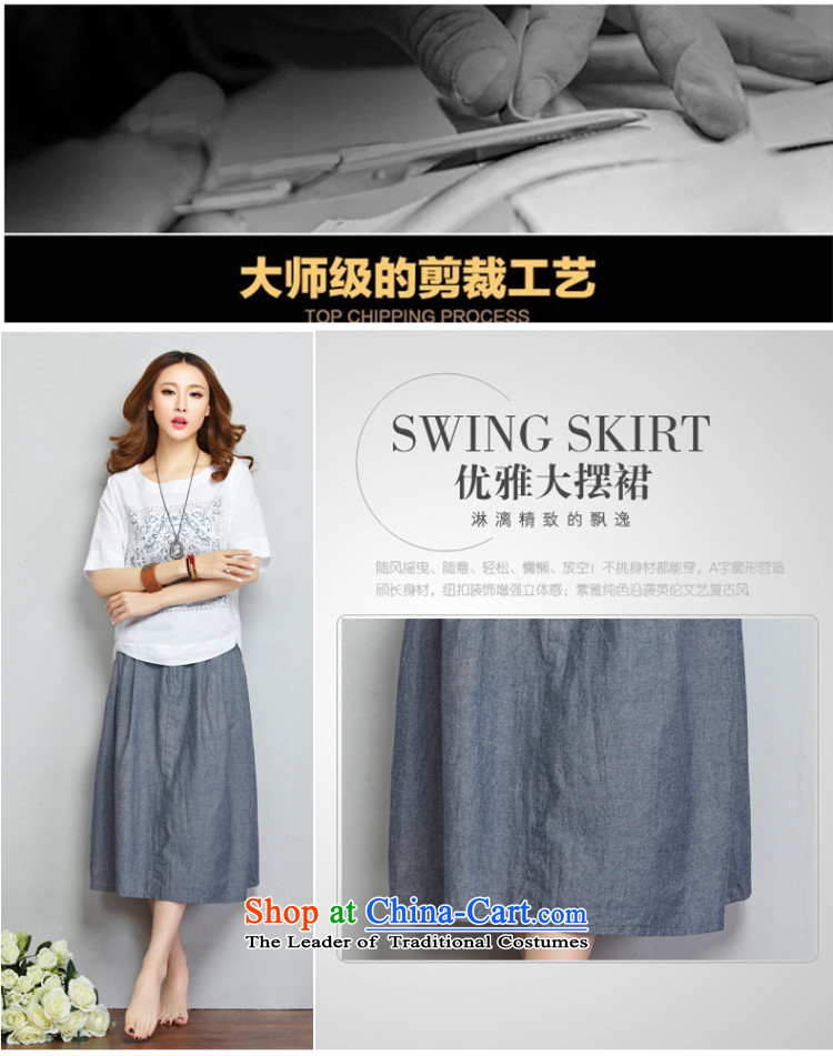 Su-Man Ka Bo new summer 2015, larger female Korean short-sleeved stitching Sau San two kits cotton linen dresses G3463 picture color pictures, prices, XXL brand platters! The elections are supplied in the national character of distribution, so action, buy now enjoy more preferential! As soon as possible.