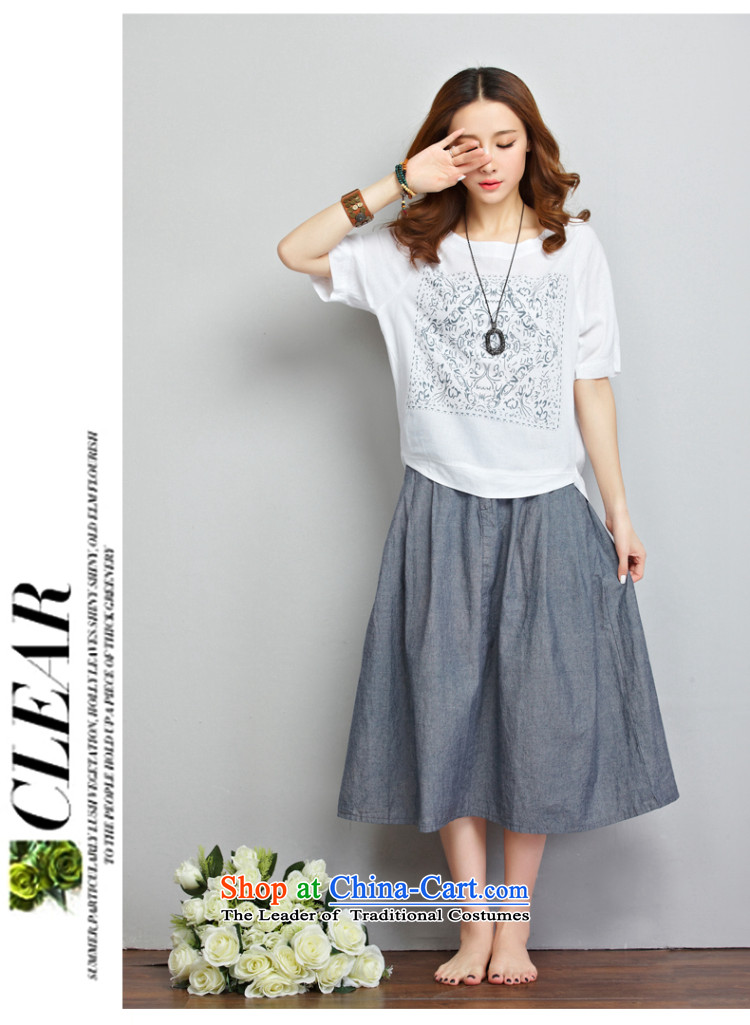 Su-Man Ka Bo new summer 2015, larger female Korean short-sleeved stitching Sau San two kits cotton linen dresses G3463 picture color pictures, prices, XXL brand platters! The elections are supplied in the national character of distribution, so action, buy now enjoy more preferential! As soon as possible.