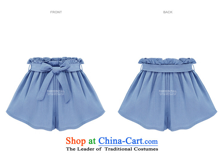 O Ya-ting to increase women's code 2015 Summer new thick mm elasticated waist thin, video width and shorts hot pants female light blue 4XL recommends that you 160-180 catty picture, prices, brand platters! The elections are supplied in the national character of distribution, so action, buy now enjoy more preferential! As soon as possible.