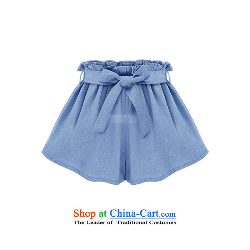 O Ya-ting to increase women's code 2015 Summer new thick mm elasticated waist thin, video width and shorts hot pants female light blue 4XL recommends that you, O Jacob 160-180-ting (aoyating) , , , shopping on the Internet