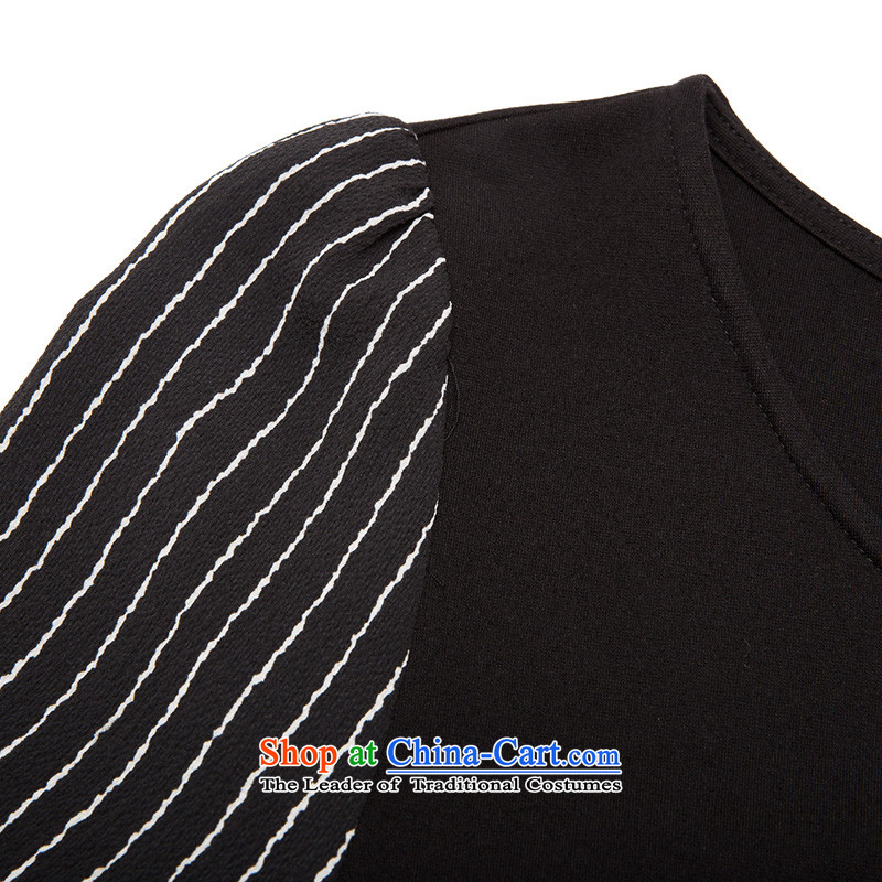 The former Yugoslavia Migdal Code women 2015 Autumn replacing new stylish mm thick banding spell checker T-shirt 953151012 receive waist  5XL, Black Small Mak , , , shopping on the Internet