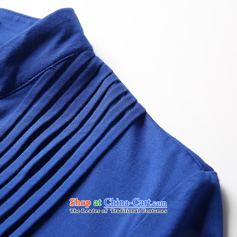 The former Yugoslavia Migdal Code women 2015 Autumn replacing the new mm thick sleek and hem graphics thin temperament shirt 953013274 blue XL, Yugoslavia Mak , , , shopping on the Internet