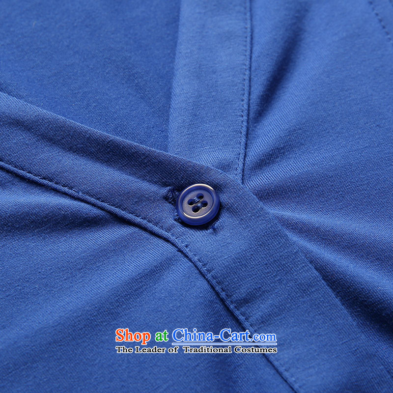 The former Yugoslavia Migdal Code women 2015 Autumn replacing the new mm thick sleek and hem graphics thin temperament shirt 953013274 blue XL, Yugoslavia Mak , , , shopping on the Internet