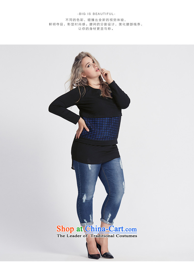 The former Yugoslavia Migdal Code women 2015 Autumn replacing new stylish mm thick grid chiffon stitching T-shirt 953365446 blue spell black 4XL Photo, prices, brand platters! The elections are supplied in the national character of distribution, so action, buy now enjoy more preferential! As soon as possible.
