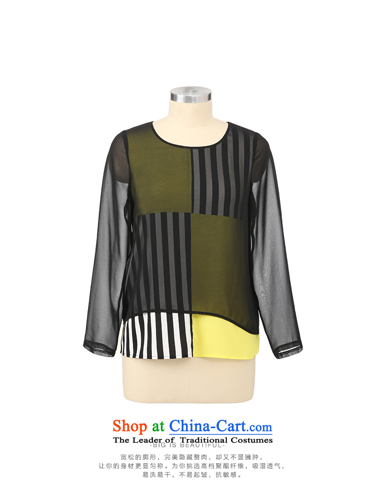 The former Yugoslavia Migdal Code women 2015 Autumn replacing new stylish mm thick layer stripe T-shirt 953362434 stitching  2XL Photo Black, prices, brand platters! The elections are supplied in the national character of distribution, so action, buy now enjoy more preferential! As soon as possible.