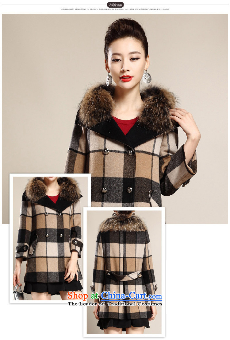 Ya 2015 autumn and winter, Zebina long double-checked large relaxd dress jacket? 7020 beige gross XXXL picture, prices, brand platters! The elections are supplied in the national character of distribution, so action, buy now enjoy more preferential! As soon as possible.