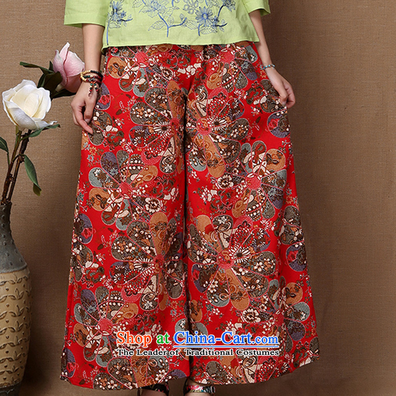 The sea route to spend the summer new national stamp larger straight legged pants Stretch Dress Pants J1168-e Foutune of red sea route, L, spend shopping on the Internet has been pressed.