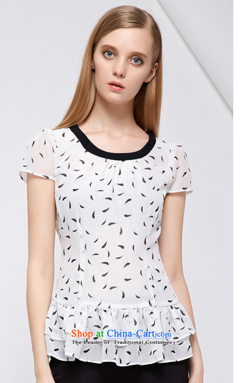 As provided for the NEW Summer 2015 large female fresh small feathers hem video stamp omelet thin short-sleeved T-shirt 2871 white picture, prices, 5XL brand platters! The elections are supplied in the national character of distribution, so action, buy now enjoy more preferential! As soon as possible.