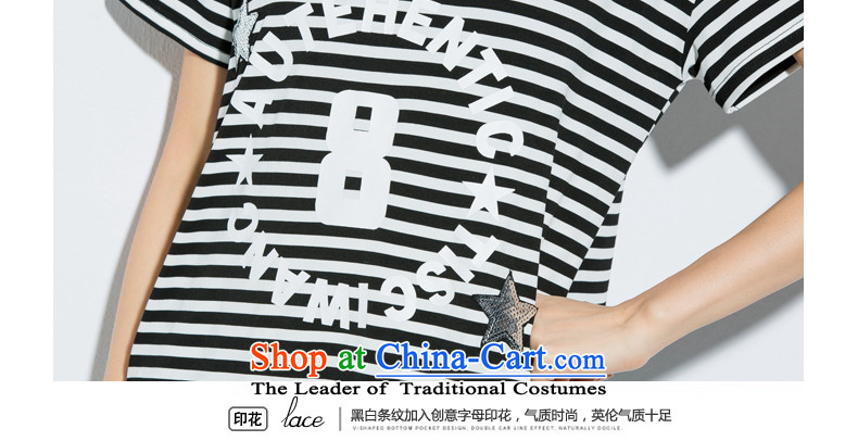 The Eternal-soo to XL T-shirts thick MM2015 summer new thick black and white modern fat sister streaks letters stamp T-shirt thin black-and-white graphics streaked color 2XL Photo, prices, brand platters! The elections are supplied in the national character of distribution, so action, buy now enjoy more preferential! As soon as possible.