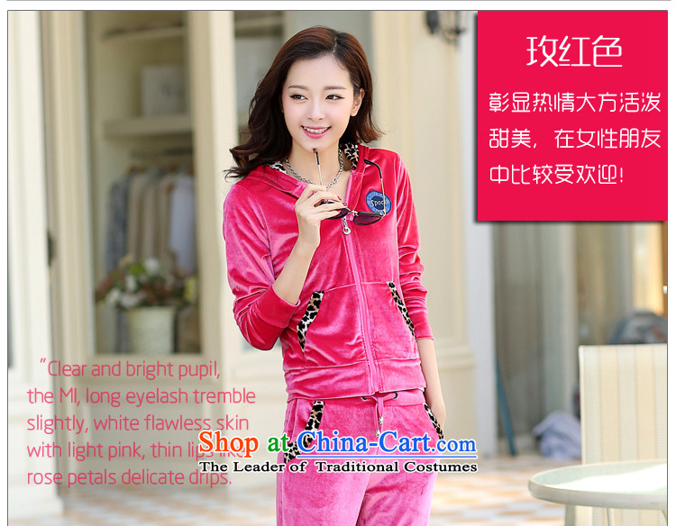 Kinvillapolo thick mm sports suits women fall inside a long-sleeved Kim Velvet Lounge suite autumn large number of ladies thick sister new recommendations 130-145-BLUE XXL through pictures, prices, brand platters! The elections are supplied in the national character of distribution, so action, buy now enjoy more preferential! As soon as possible.
