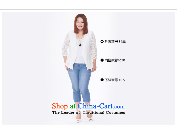 Thin Small Business Suit msshe Short Sleeve Jacket large Fat MM 2015 Summer minimalist solid color cardigan 8488 Black 3XL picture, prices, brand platters! The elections are supplied in the national character of distribution, so action, buy now enjoy more preferential! As soon as possible.