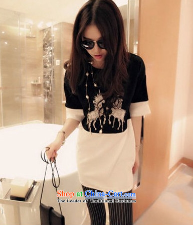 Billion by 2015 summer create new larger female thick mm version won thin half-sleeved T-shirt, long loose TEE black XXL picture, prices, brand platters! The elections are supplied in the national character of distribution, so action, buy now enjoy more preferential! As soon as possible.