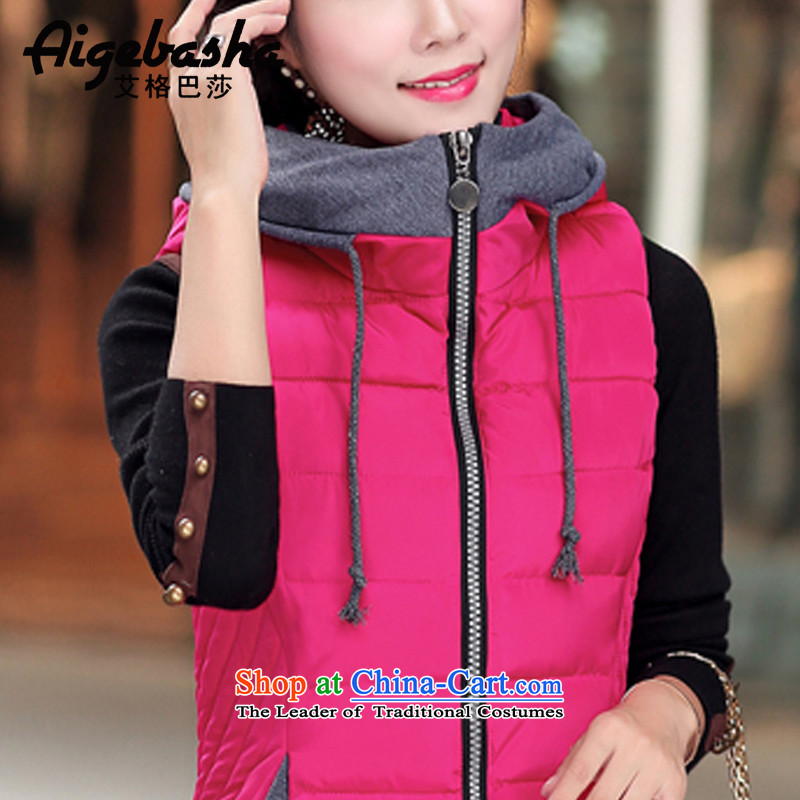 The Basha autumn and winter, a large new 2015 Korean thick cotton coat in the medium to long term, a girl in the red jacket A8090 XL, the Basha , , , shopping on the Internet