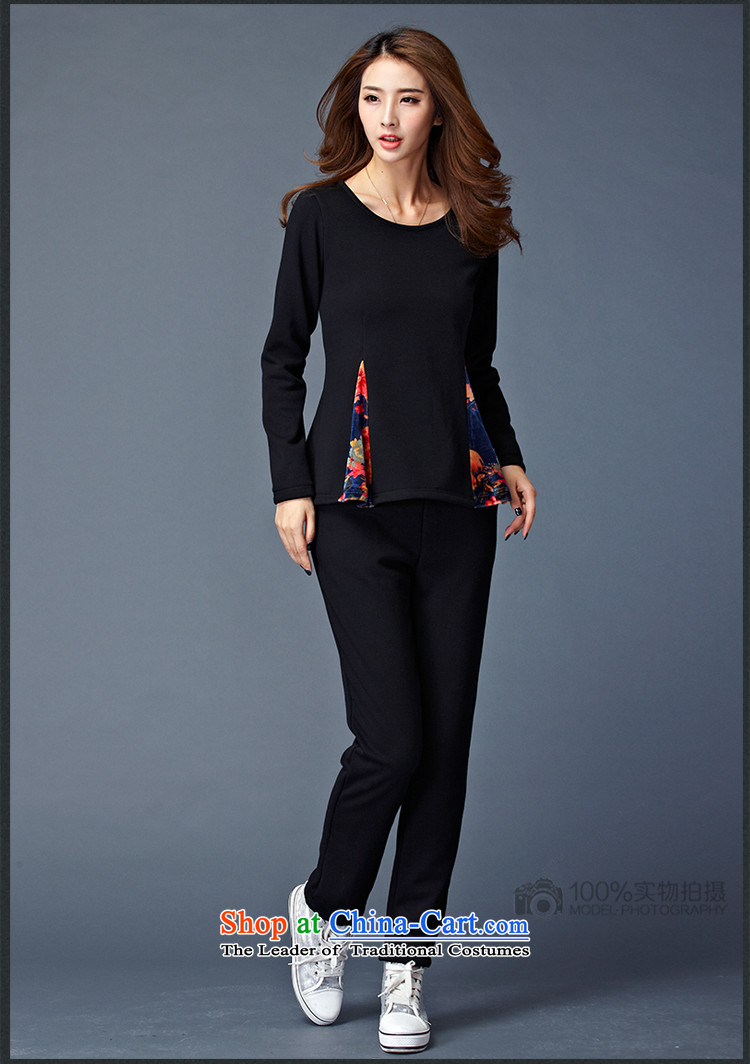 Elisabeth Kosovo's 2015 Fall/Winter Collections new to increase women's code is not down the lint-free thickened lint-free warm two leisure sweater Kit 8802 Black  4XL recommendations 165-180 catty picture, prices, brand platters! The elections are supplied in the national character of distribution, so action, buy now enjoy more preferential! As soon as possible.
