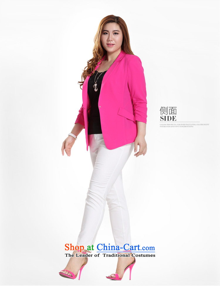 The former Yugoslavia Li Sau 2015 Summer new larger female minimalist OL commuter Korean Solid Color Flat connection for suit temperament small Q7289 jacket rice white 2XL Photo, prices, brand platters! The elections are supplied in the national character of distribution, so action, buy now enjoy more preferential! As soon as possible.
