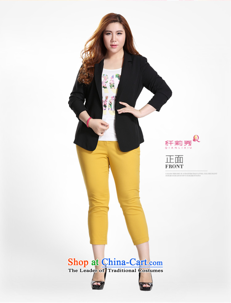 The former Yugoslavia Li Sau 2015 Summer new larger female minimalist OL commuter Korean Solid Color Flat connection for suit temperament small Q7289 jacket rice white 2XL Photo, prices, brand platters! The elections are supplied in the national character of distribution, so action, buy now enjoy more preferential! As soon as possible.