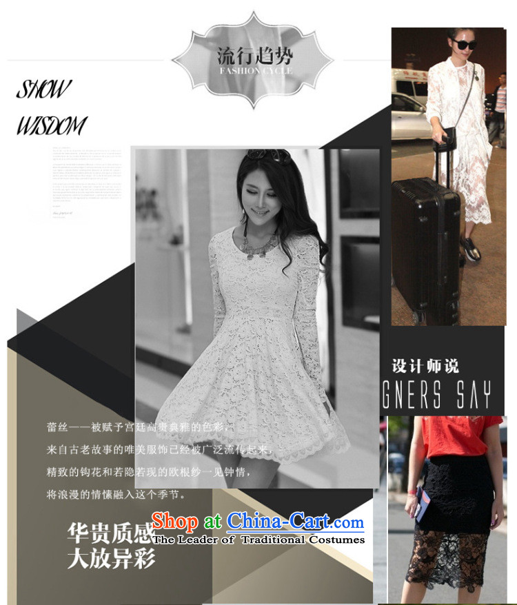 Shin Sung to xl female lace dresses mm2015 thick Korean version of the summer and fall of new expertise sister video thin short-sleeved bubble Cuff 672 Black - Long-Sleeve skirts M recommendations 80-100 catty picture, prices, brand platters! The elections are supplied in the national character of distribution, so action, buy now enjoy more preferential! As soon as possible.
