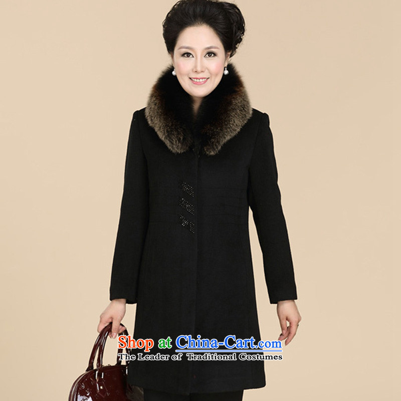 The sea route to spend the winter 2015 new fox gross for long black hair large cashmere overcoat 1376-616 black 4XL,? sea route to spend shopping on the Internet has been pressed.